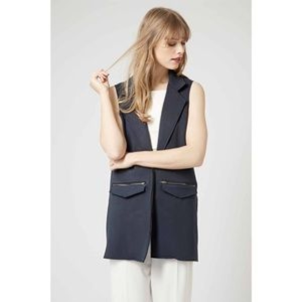 Topshop longline vest Sz 8